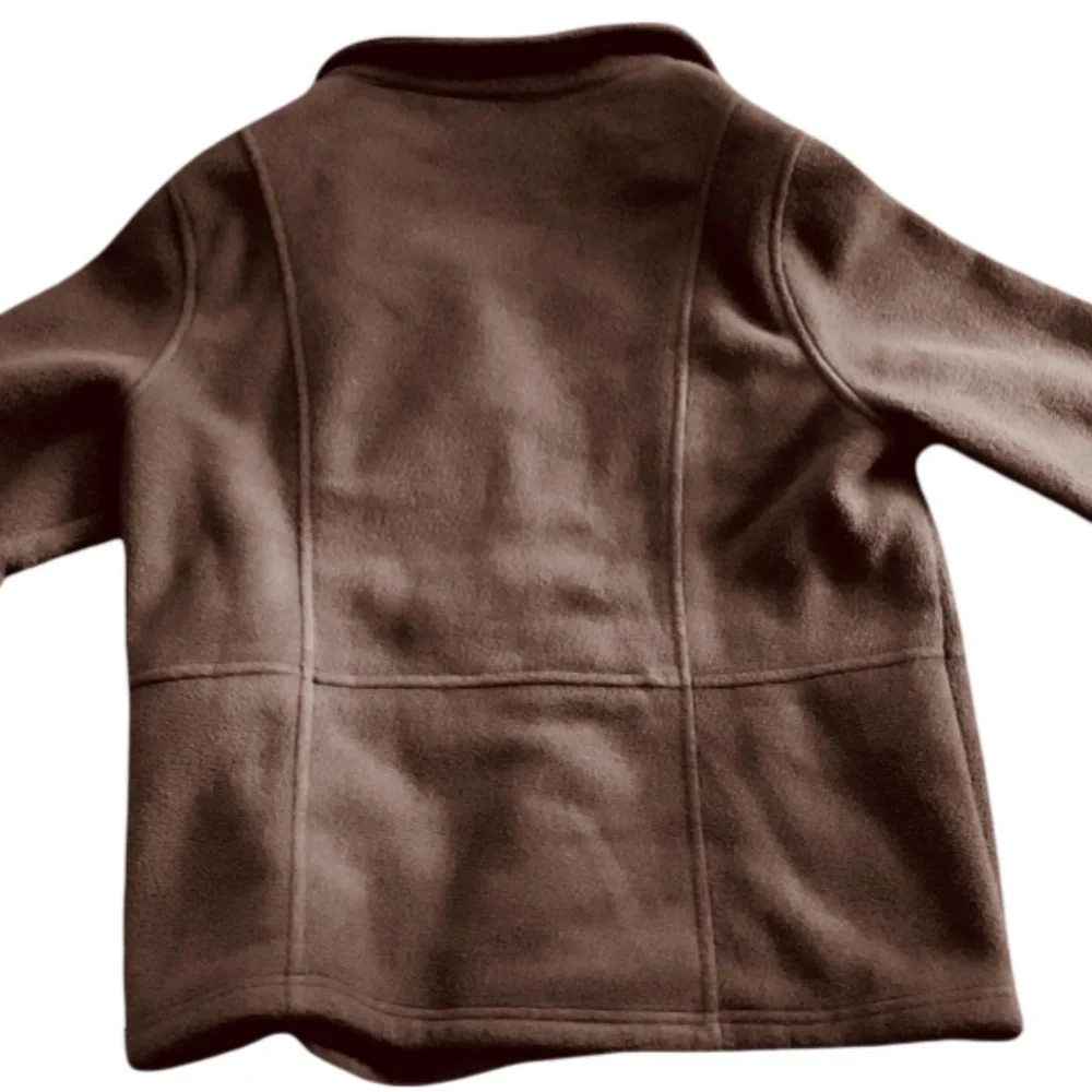 Chocolate Brown Fleece Blazer XL - Picture 2 of 3